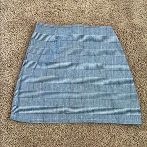 Checked mini skirt